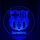 Lámoara oersonalizada del FC Barcelona Led