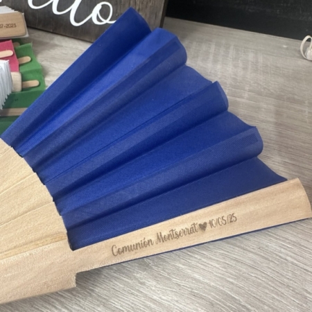 Abanicos personalizados para invitados de comuniones y eventos